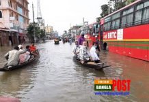 বন্যায় লন্ডভন্ড সুনামগঞ্জ। লাখো পরিবার পানি বন্দি
