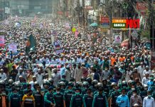 প্রতিবাদে উত্তাল রাজধানীসহ সারাদেশ, ফ্রান্স দূতাবাস ঘেরাও সোমবার