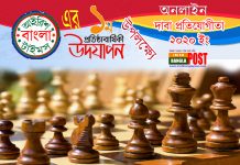 আইরিশ বাংলা টাইমসের উদ্যোগে ভার্চুয়াল দাবা প্রতিযোগীতা অনুষ্ঠিত