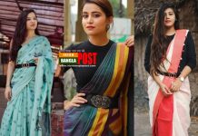 শাড়িতে বেল্টের নতুনত্ব