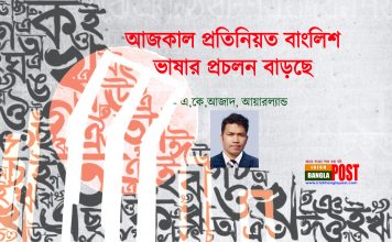 আজকাল প্রতিনিয়ত বাংলিশ ভাষার প্রচলন বাড়ছে