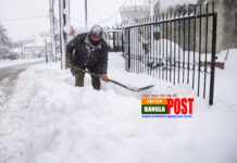 গ্রিসে ভারি তুষারপাতে বিঘ্নিত হচ্ছে জনজীবন।