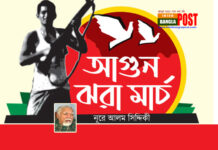 আনুষ্ঠানিকভাবে স্বাধীন বাংলার পতাকা উত্তোলন