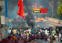 শিকারের বন্দুক দিয়ে সেনাদের বিরুদ্ধে লড়াই করছে মিয়ানমারের বিক্ষোভকারীরা