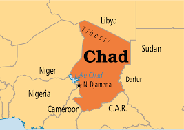 Chad - map. | Tchad, Carte geographique, Carte