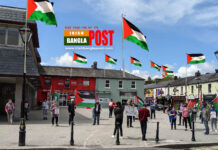 আয়ারল্যান্ডের কাউন্টি কাভানে ফিলিস্তিনিদের সমর্থনে ইসরায়েল বিরোধী বিক্ষোভ