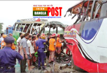 রংপুরে দুই যাত্রীবাহী বাসের মুখোমুখি সংঘর্ষ, নিহত ৬