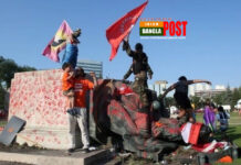 ক্ষুব্ধ কানাডিয়ানরা দুই ব্রিটিশ রানির মূর্তি ভাঙল