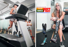 কৃত্রিম পায়ে দৌঁড়ে মার্কিন নারী অ্যামি পালমিরো উইন্টারসের বিশ্বরেকর্ড!