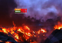 গাজীপুরে ঝুটের গুদামে আগুন, নিয়ন্ত্রণে কাজ করছে ৫টি ইউনিট