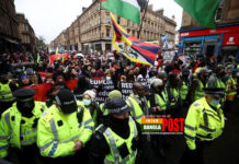 জলবায়ু ইস্যুতে গ্লাসগোতে বিক্ষোভঃ সম্মিলিত পদক্ষেপের দাবি