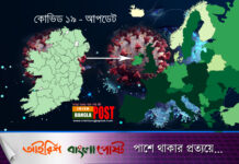 জনসংখ্যার তুলনায় আয়ারল্যান্ডে কোভিড সংক্রমণের হার বিশ্বে ৭ম সর্বোচ্চ