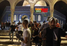 আল-আকসা প্রাঙ্গনে ইসরায়েলি পুলিশের হামলায় ১৭০ ফিলিস্তিনি আহত