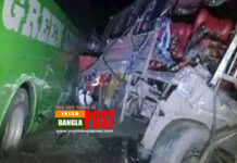 হবিগঞ্জের নবীগঞ্জে ২ বাসের সংঘর্ষ, আহত অর্ধশতাধিক