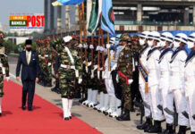 ব্রুনাইয়ের সুলতান তিন দিনের রাষ্ট্রীয় সফরে ঢাকায়