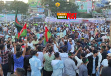 সিলেটে বিএনপির বিভাগীয় গণসমাবেশ ঘিরে পরিবহন ধর্মঘটের বাধা এড়াতে দুদিন আগে থেকেই সমাবেশস্থল পরিপূর্ণ