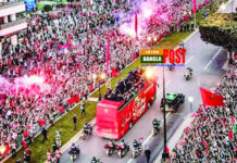 দেশে ফিরে বীরোচিত সংবর্ধনা পেলেন মরক্কোর ফুটবলাররা