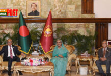 রাষ্ট্রপতির সঙ্গে নব নির্বাচিত রাষ্ট্রপতি চুপ্পু ও প্রধানমন্ত্রী শেখ হাসিনার সৌজন্য সাক্ষাৎ