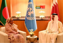 কাতারের আমিরের কাছে প্রবাসী বাংলাদেশিদের দেখে রাখার অনুরোধ প্রধানমন্ত্রী শেখ হাসিনার