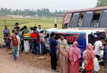 সিরাজগঞ্জে বাস-অ্যাম্বুলেন্স সংঘর্ষ, নিহত ৩