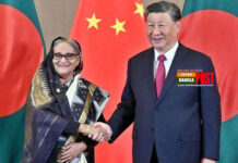 জোহানেসবার্গে শি জিনপিংয়ের সঙ্গে শেখ হাসিনার বৈঠক