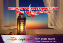 লায়লাতুল কদরের সুসংবাদ প্রাপ্তির ঘটনা, কারণ ও ফজিলত