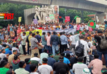 সরকারি চাকরির বয়সসীমা ৩৫ করার দাবিতে ঢাবিতে বিক্ষোভ